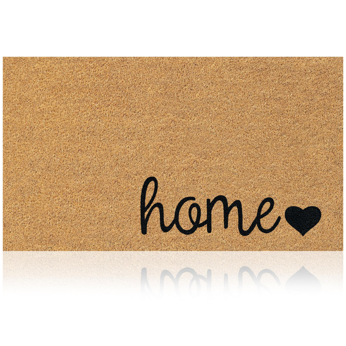 Coir Welcome Mat, Non-Slip, Welcome Classic 4, 17x29 in