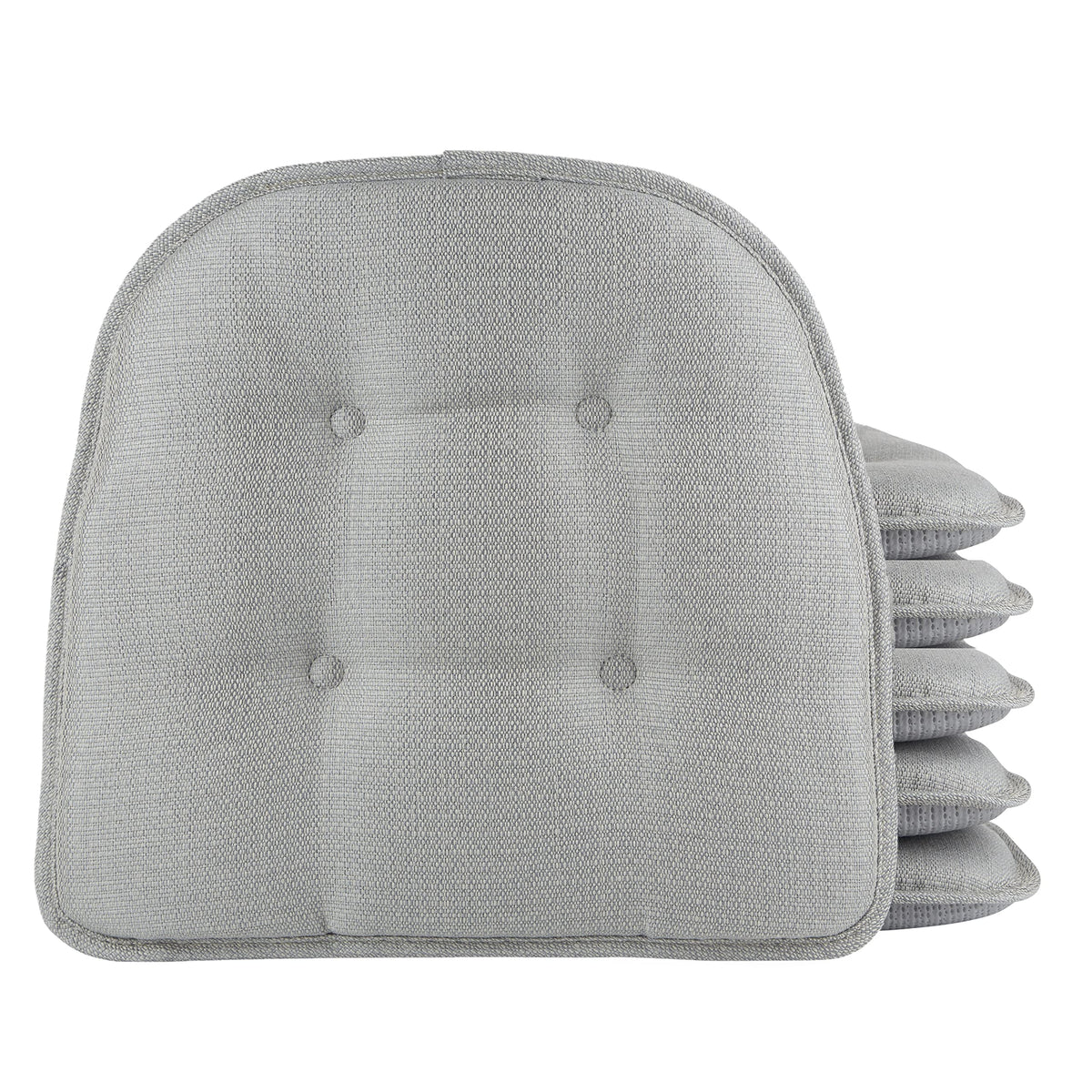 Non-Slip Chair Cushions, Assembled in USA, U-Shaped Skid-Proof Seat Pads for Dining Room, Kitchen, Office, 15"x16"