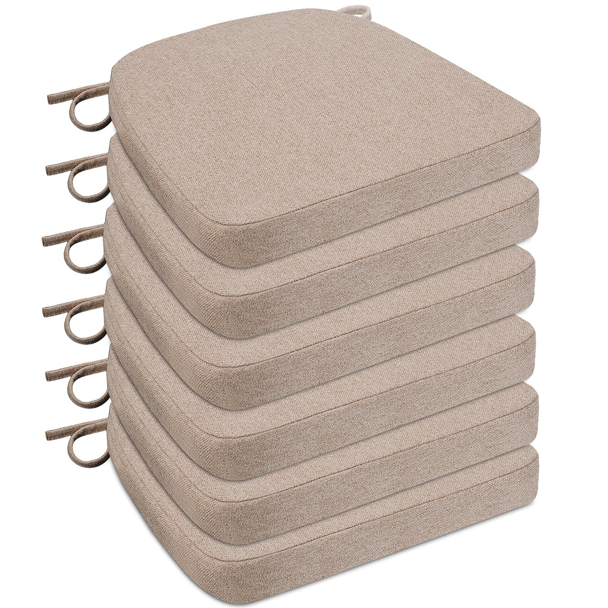 Sunsleek Chair Cushions for Dining Chairs D-Shaped Seat Cushions Chair Pads