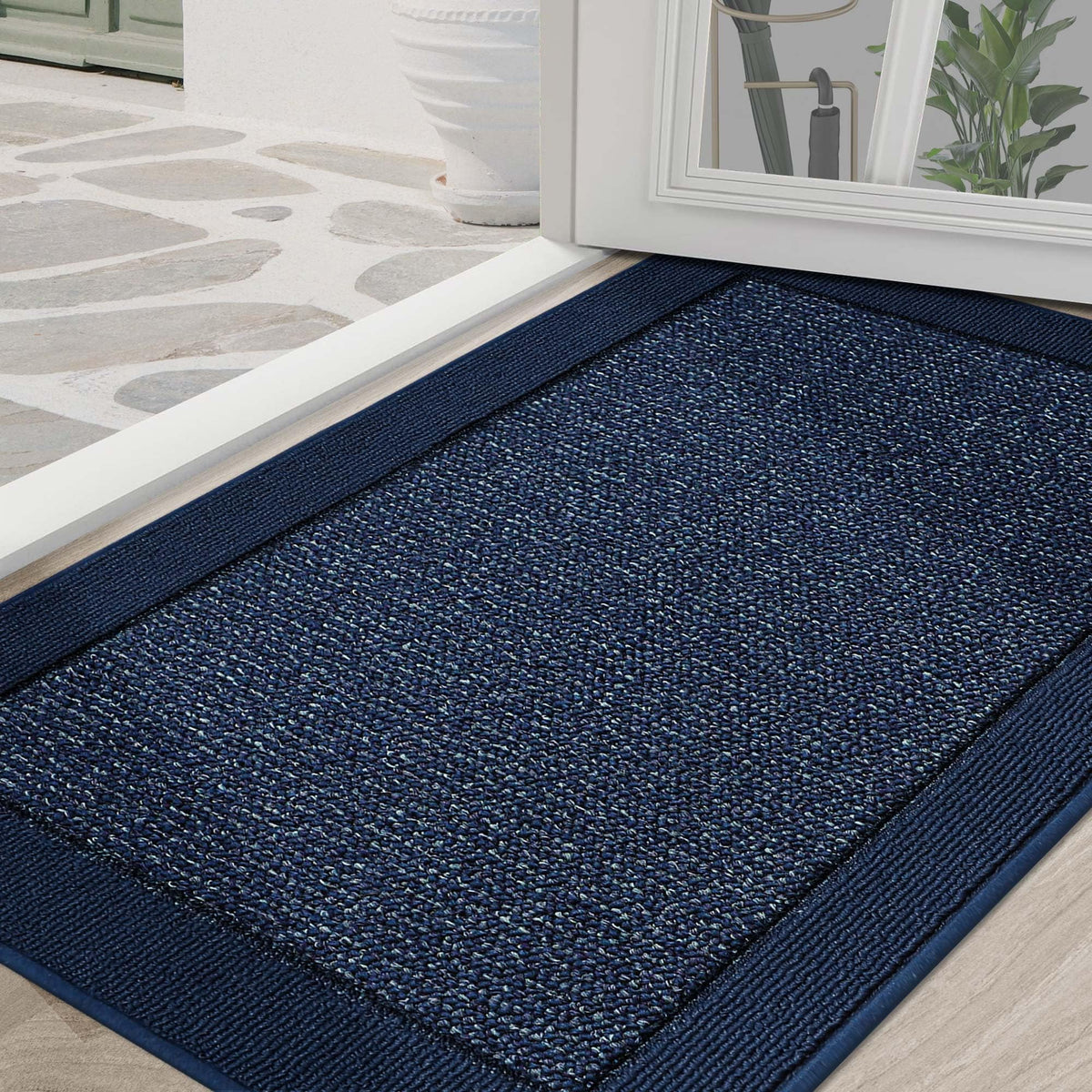 BEQHAUSE Indoor Door Mat 20" x 32", Dirt Trapper Door Mats, Taupe