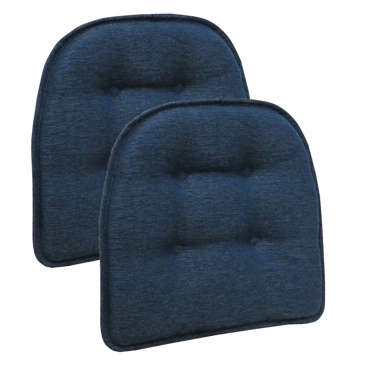 Non-Slip Chair Cushions, Assembled in USA, U-Shaped Skid-Proof Seat Pads for Dining Room, Kitchen, Office, 15"x16"