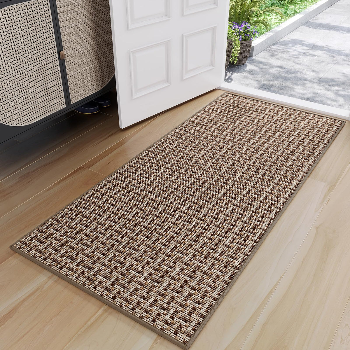 YDKGL Front Door Mat Indoor Entrance Non Slip Entry Doormat Gray 17"x30"