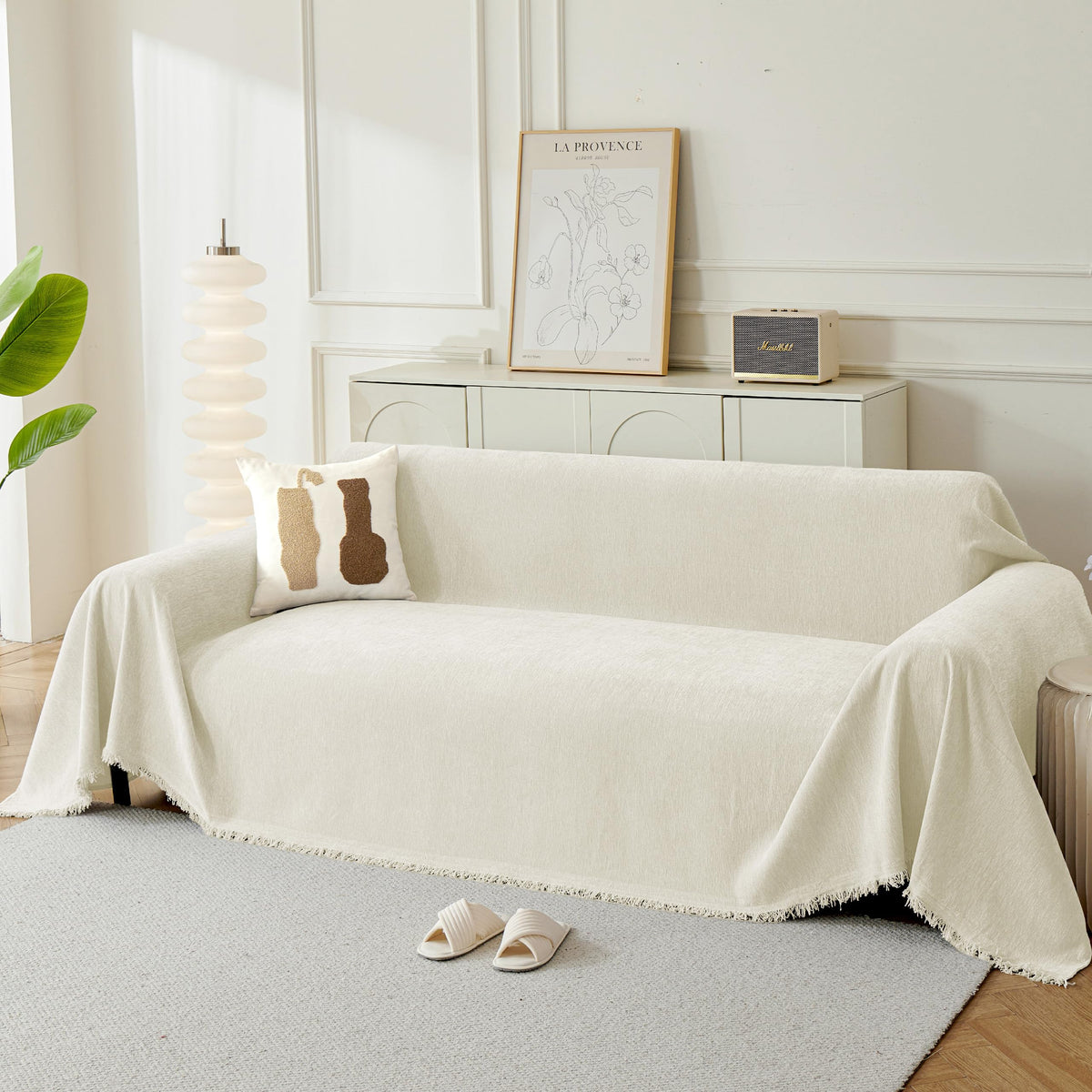 Couch Cover for Sofa, Boho Sofa Covers Washable 3 Cushion for Dogs