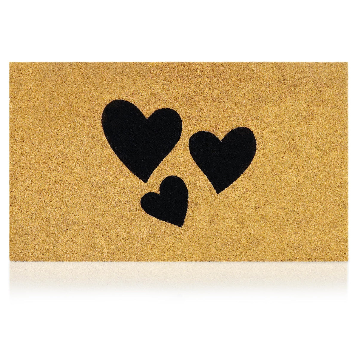 Coir Welcome Mat, Non-Slip, Floral, 17 x 29 in