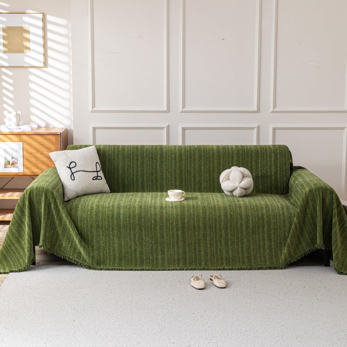 Couch Cover for Sofa, Boho Sofa Covers Washable 3 Cushion for Dogs