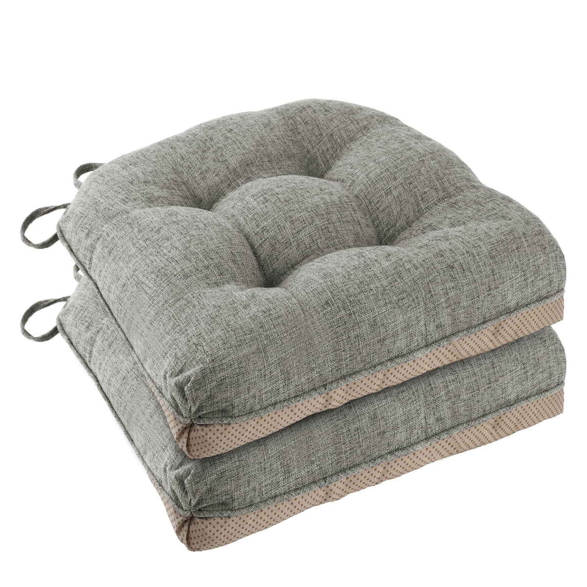 Chair Cushions for Dining Chairs Set of 4, 18"x18"x3", Coffee