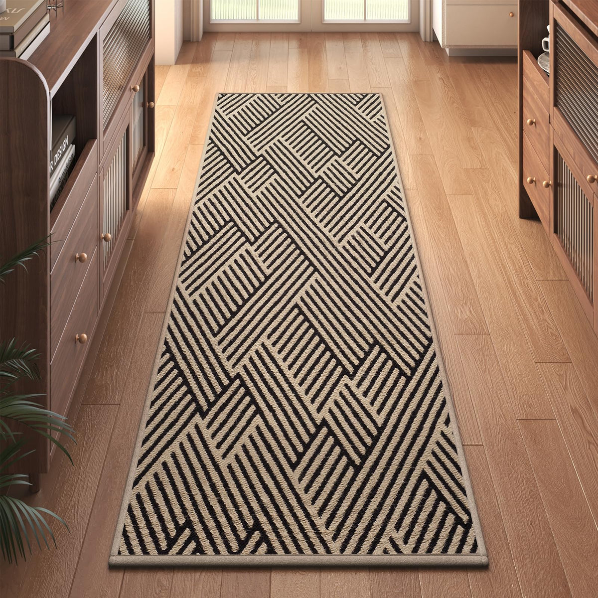 Front Door Mat Indoor Outside Entrance Non-Slip Mats Brown 17"x30"