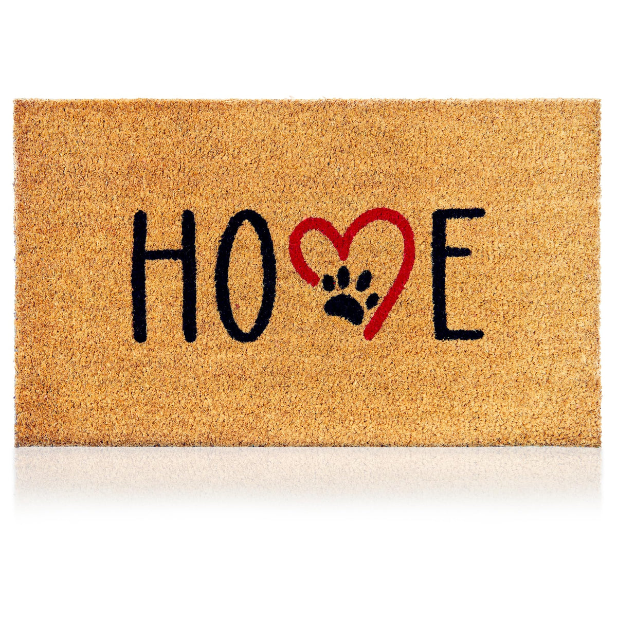 Coir Welcome Mat, Non-Slip, Hi-Bye Cat, 17 x 29 in