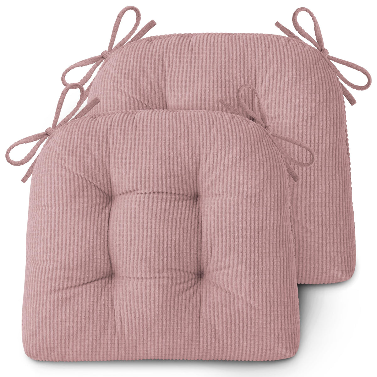 AddGrace Dining Chair Cushions Set of 4 Non-Slip 18"x16"x3" Grey