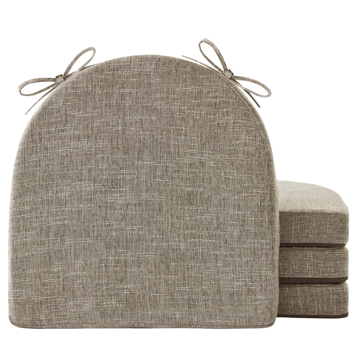 IPYNBAP Chair Cushions for Dining Chairs, Kitchen Chair Cushions, 16'' x 16'' x 2'', Non Slip Indoor Seat Cushions, Chair Pads for Dining Chairs with Ties & Removable Cover, Set of 4, Navy