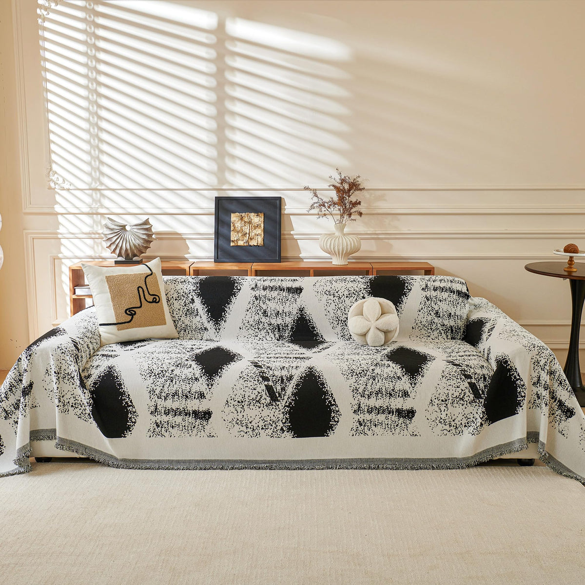 MYSKY HOME Couch Covers for Dogs, Non-Slip Sofa Slipcover, 91"x134", Grey