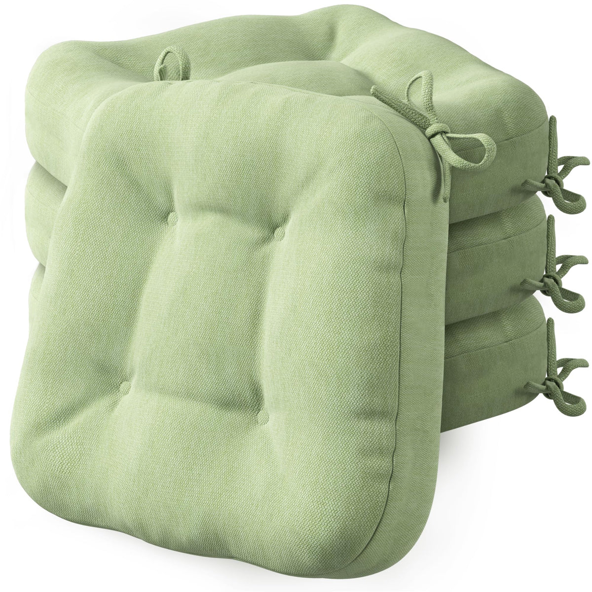 Codi Dining Chair Cushions 6 Pack, Thick Memory Foam Kitchen Seat Pads