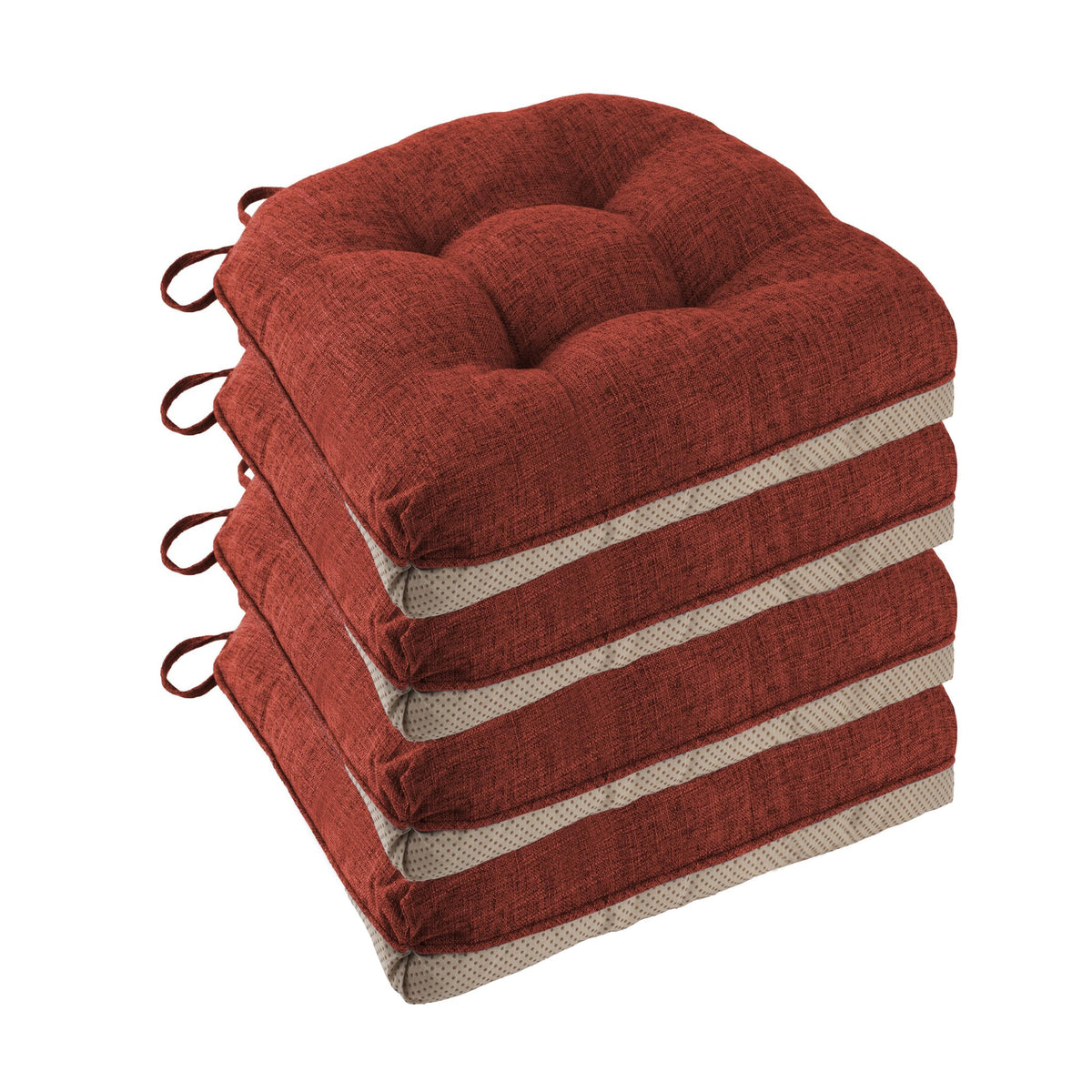Chair Cushions for Dining Chairs Set of 4, 18"x18"x3", Coffee