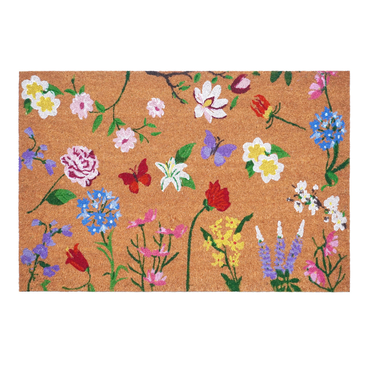 Calloway Mills AZ105992436 Floral Hello Doormat, 24" x 36", Multicolor