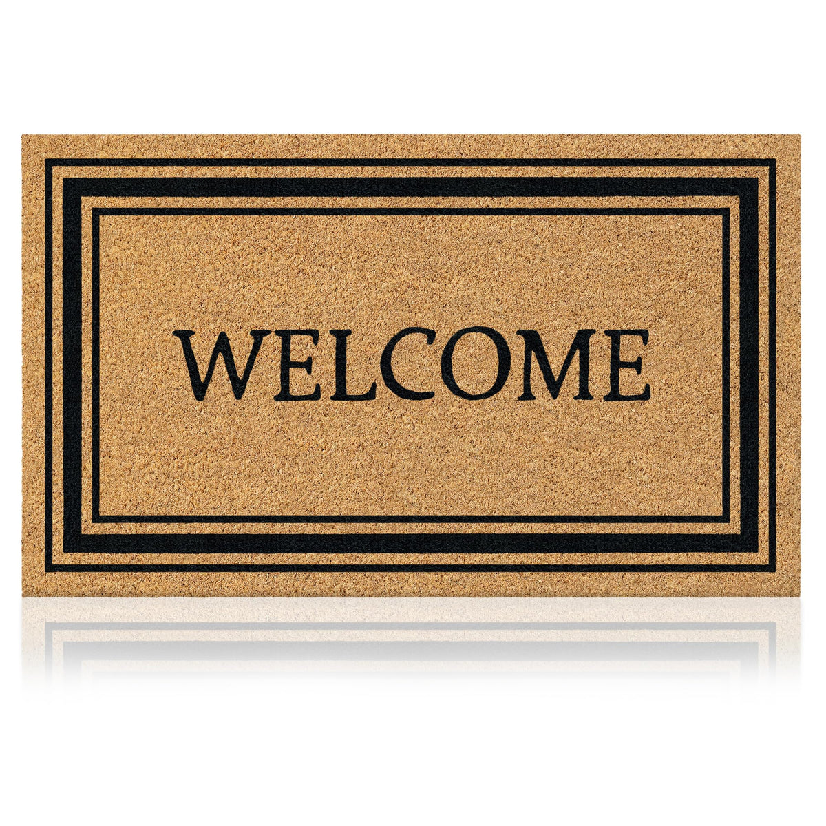 Coir Welcome Mat, Non-Slip, Colorful Birds, 17 x 29 in