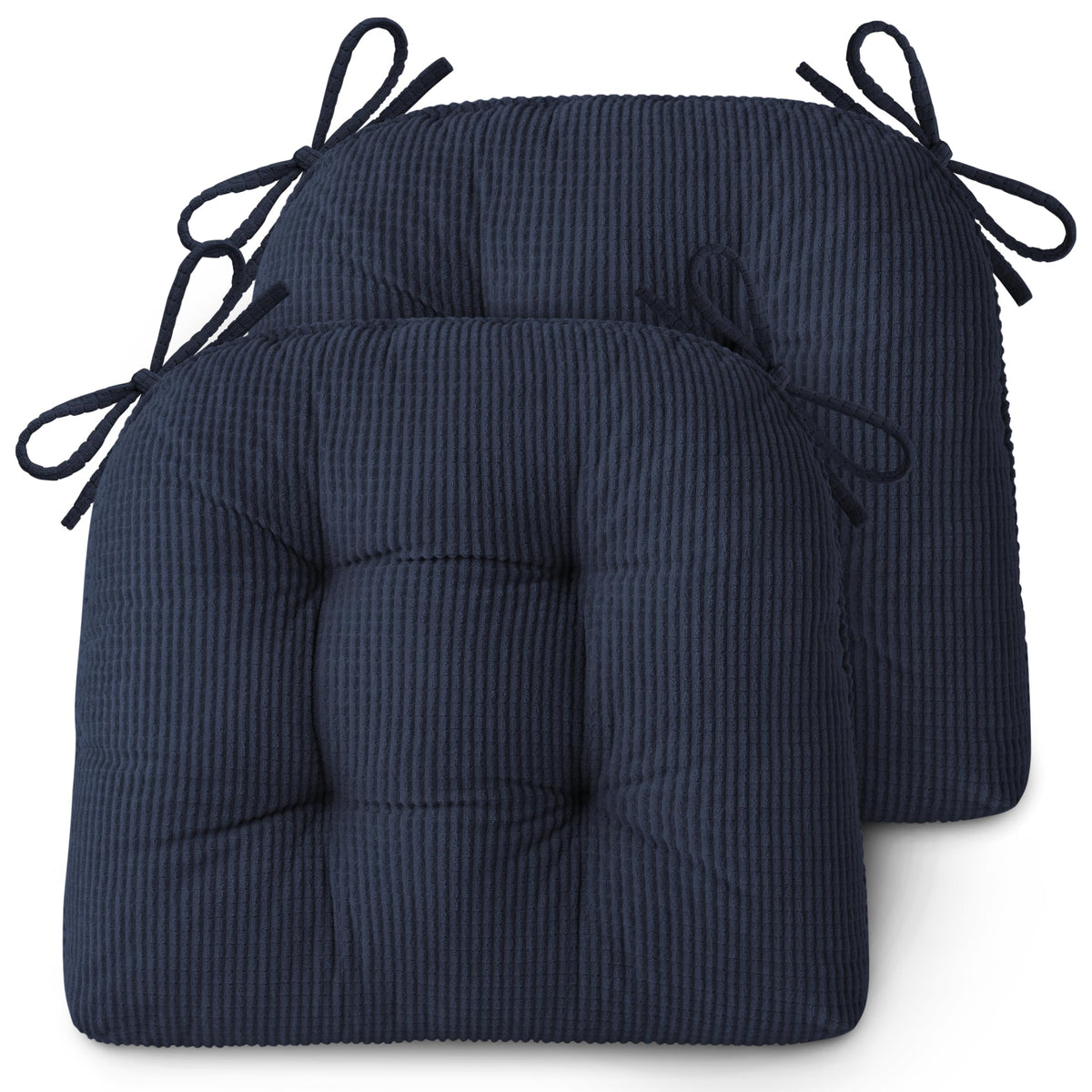 AddGrace Dining Chair Cushions Set of 4 Non-Slip 18"x16"x3" Grey