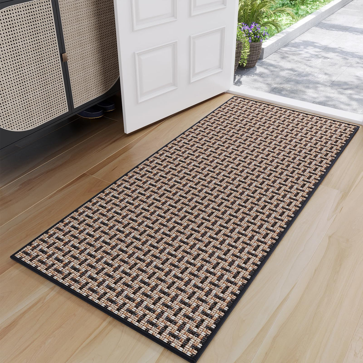 YDKGL Front Door Mat Indoor Entrance Non Slip Entry Doormat Gray 17"x30"