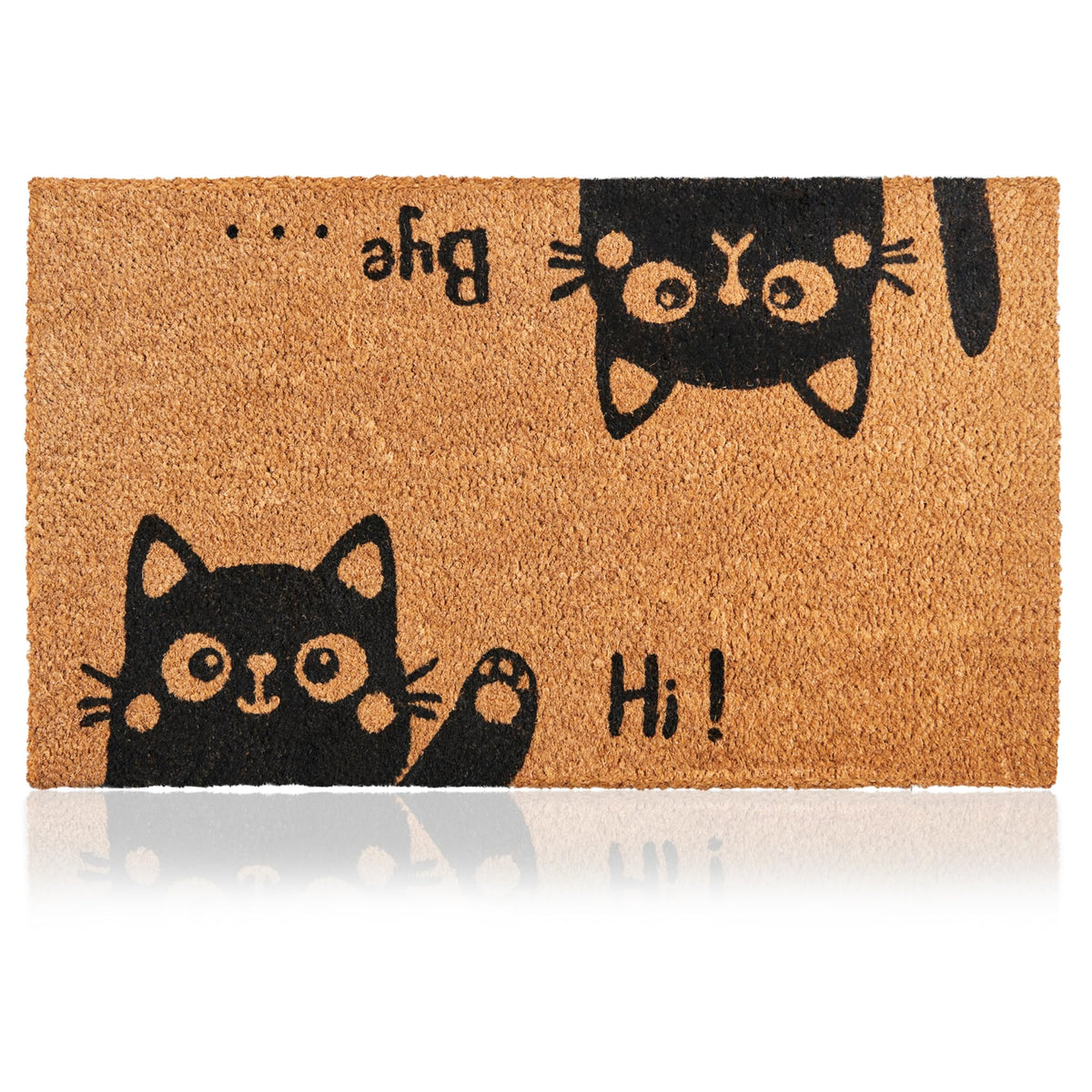 Coir Welcome Mat, Non-Slip, Colorful Birds, 17 x 29 in