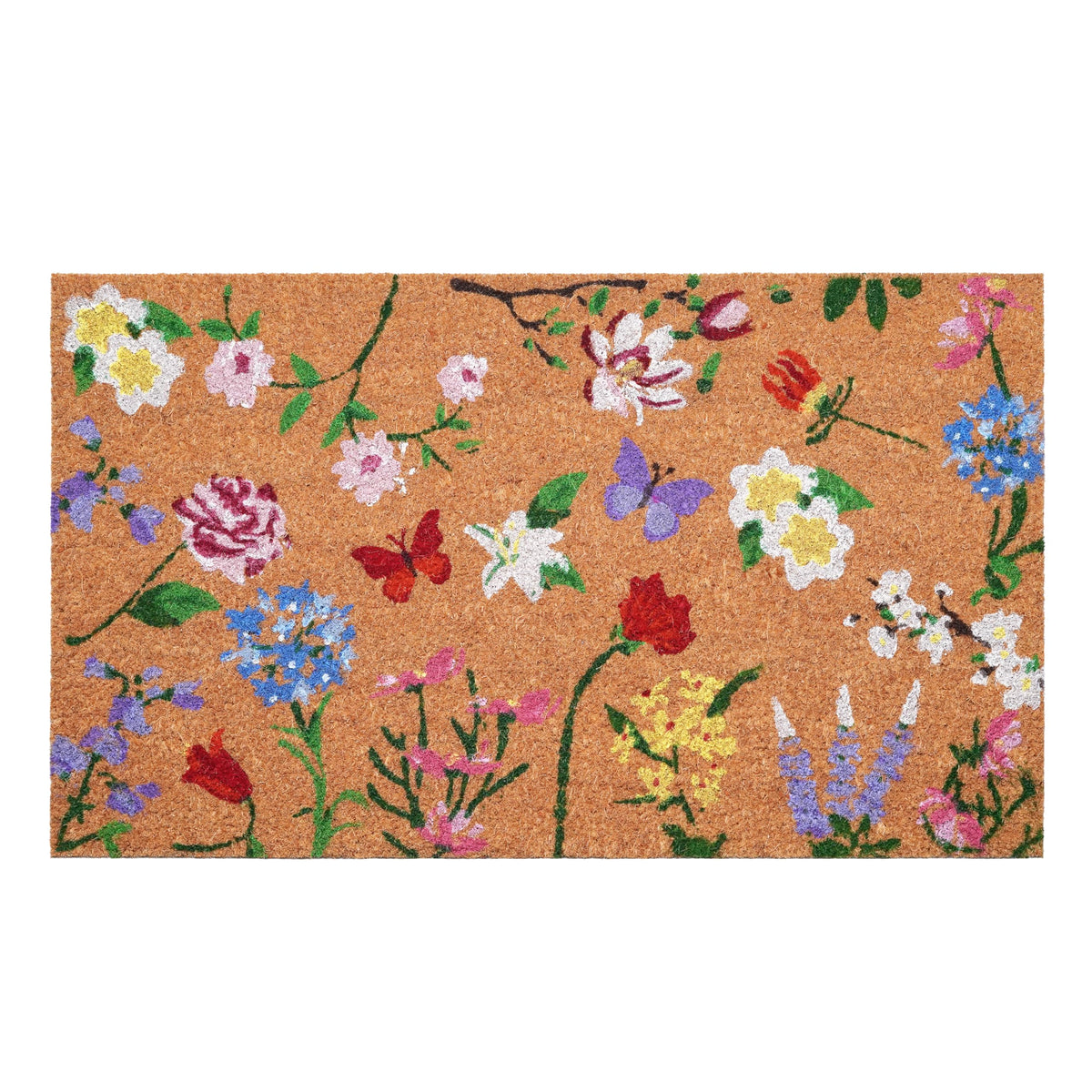 Calloway Mills AZ105992436 Floral Hello Doormat, 24" x 36", Multicolor