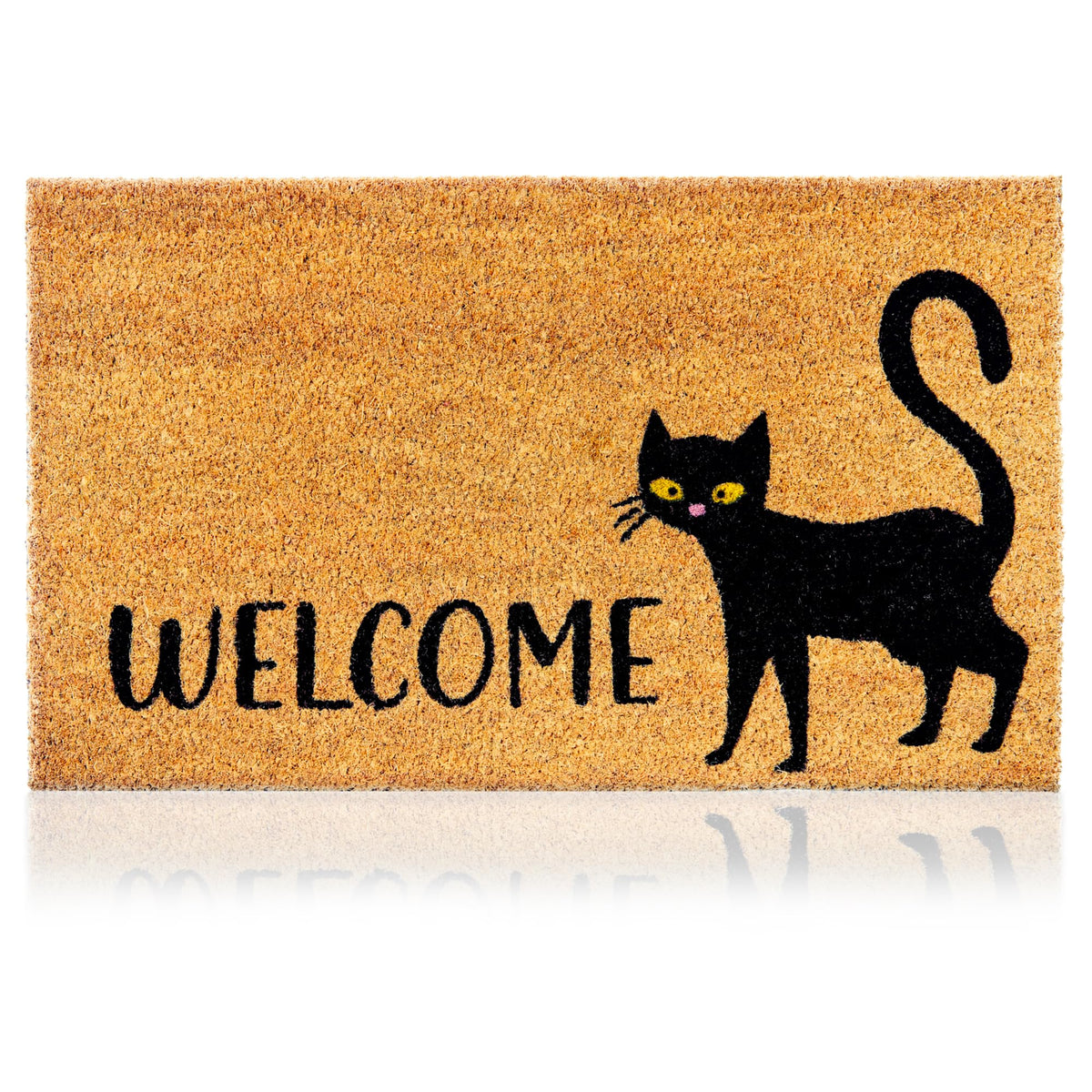 Coir Welcome Mat, Non-Slip, Colorful Birds, 17 x 29 in