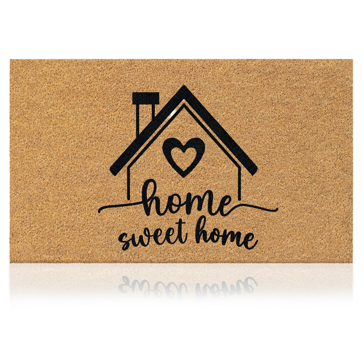 Coir Welcome Mat, Non-Slip, Colorful Birds, 17 x 29 in