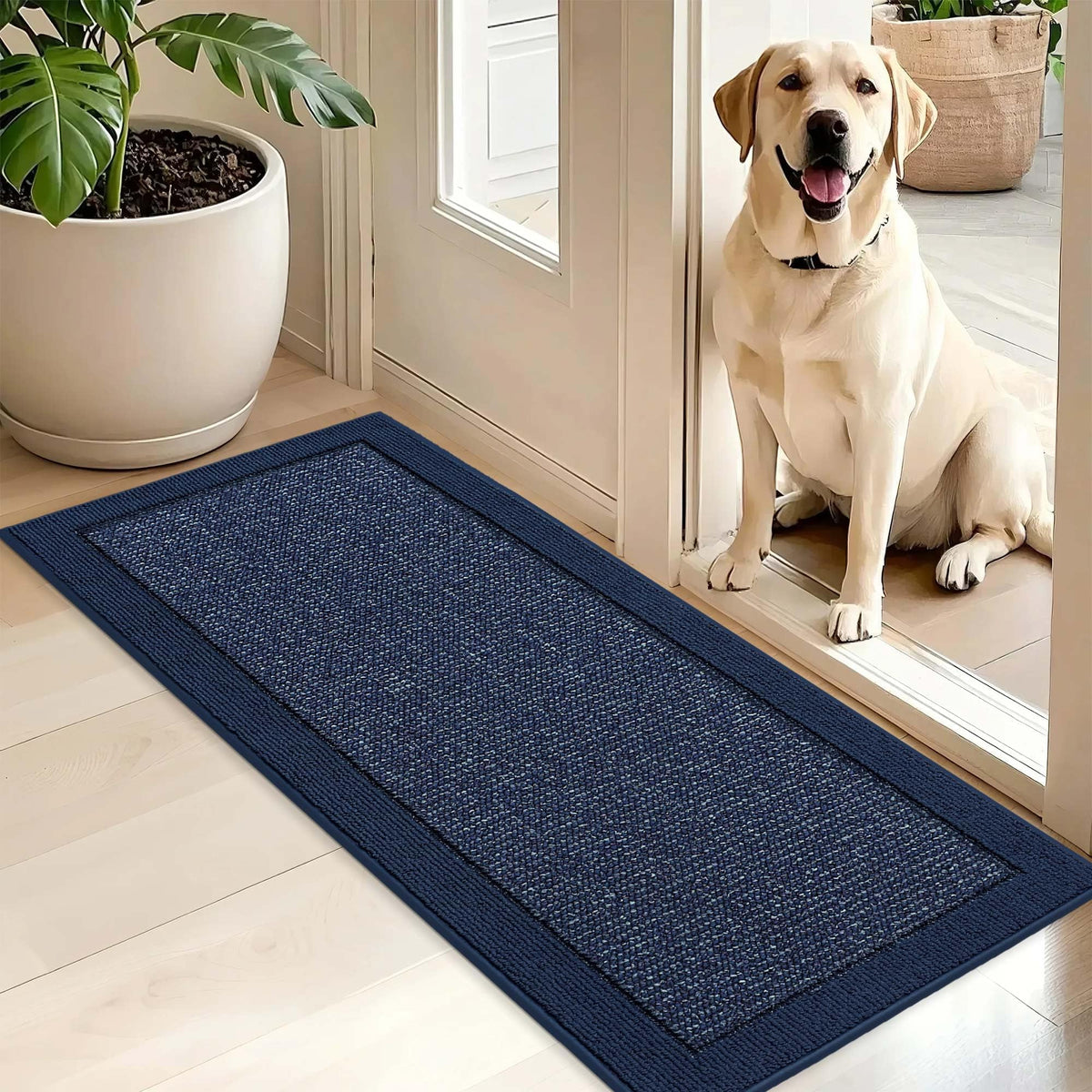 BEQHAUSE Indoor Door Mat 20" x 32", Dirt Trapper Door Mats, Taupe