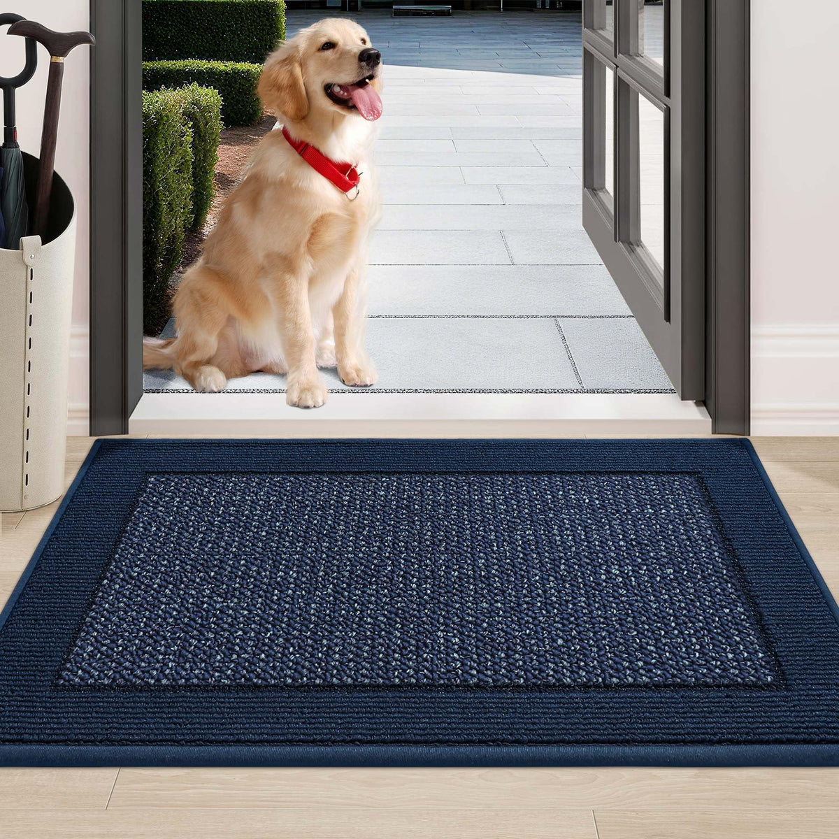 BEQHAUSE Indoor Door Mat 20" x 32", Dirt Trapper Door Mats, Taupe
