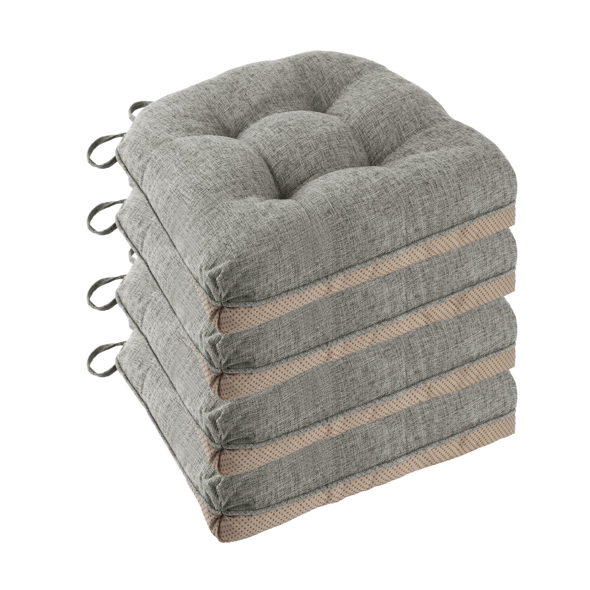 Chair Cushions for Dining Chairs Set of 4, 18"x18"x3", Coffee