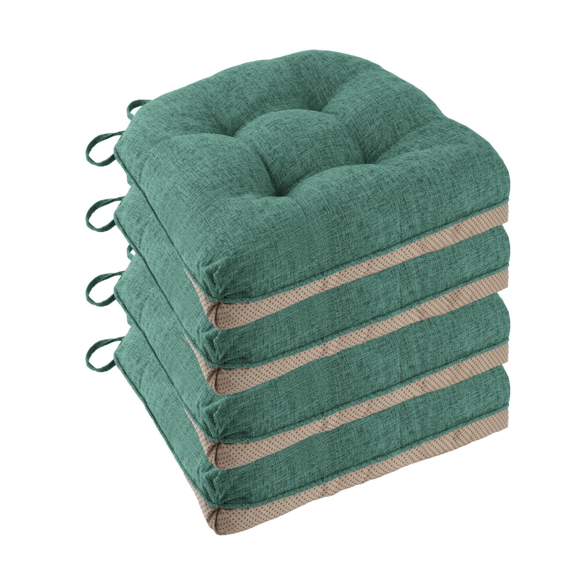 Chair Cushions for Dining Chairs Set of 4, 18"x18"x3", Coffee