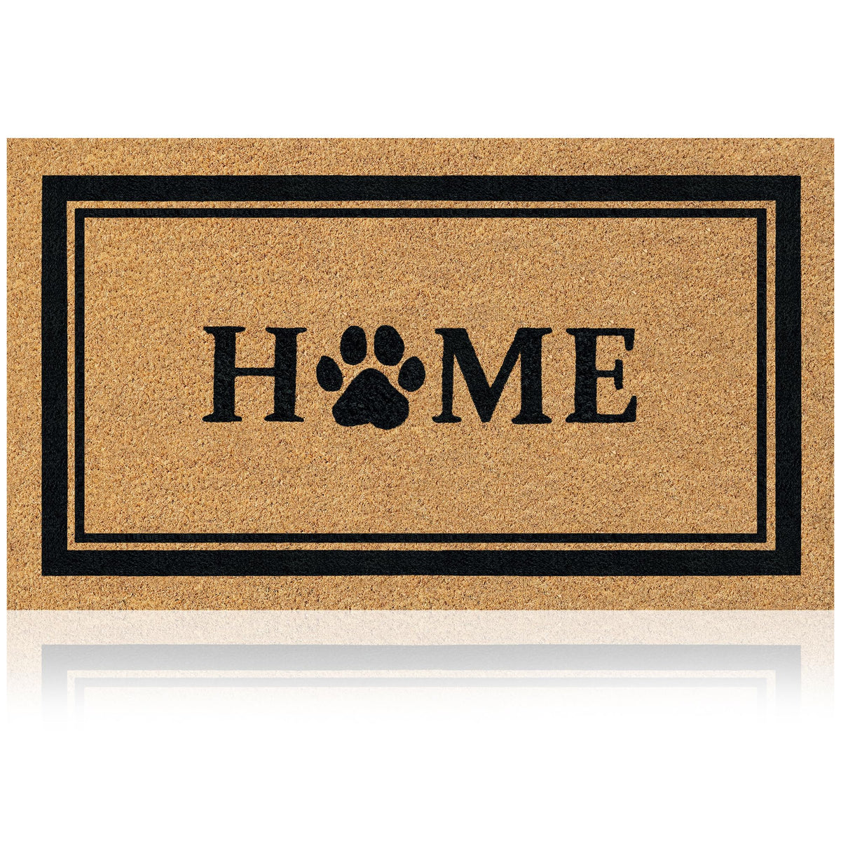 Coir Welcome Mat, Non-Slip, Welcome Classic 4, 17x29 in