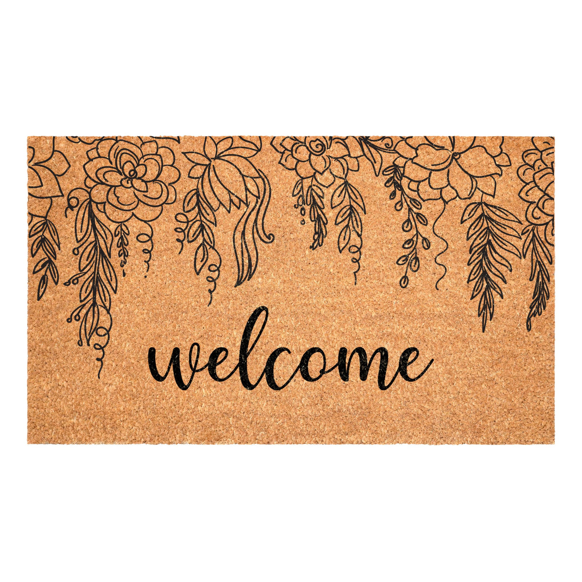 Calloway Mills AZ105992436 Floral Hello Doormat, 24" x 36", Multicolor