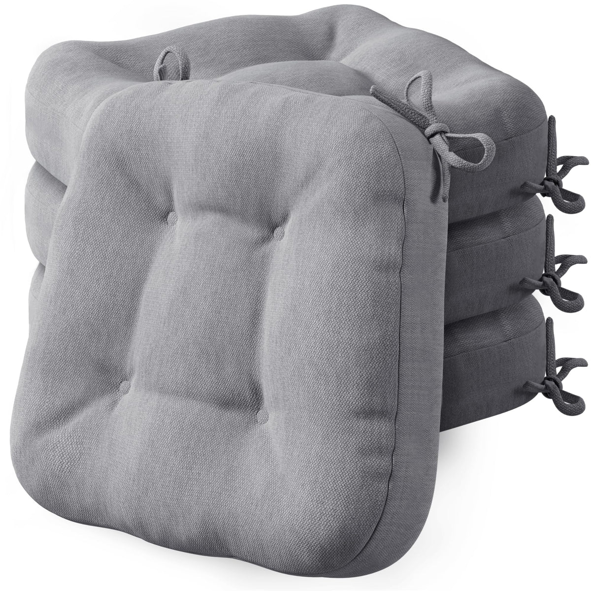 Codi Dining Chair Cushions 4 Pack, Thick Memory Foam Kitchen Seat Pads