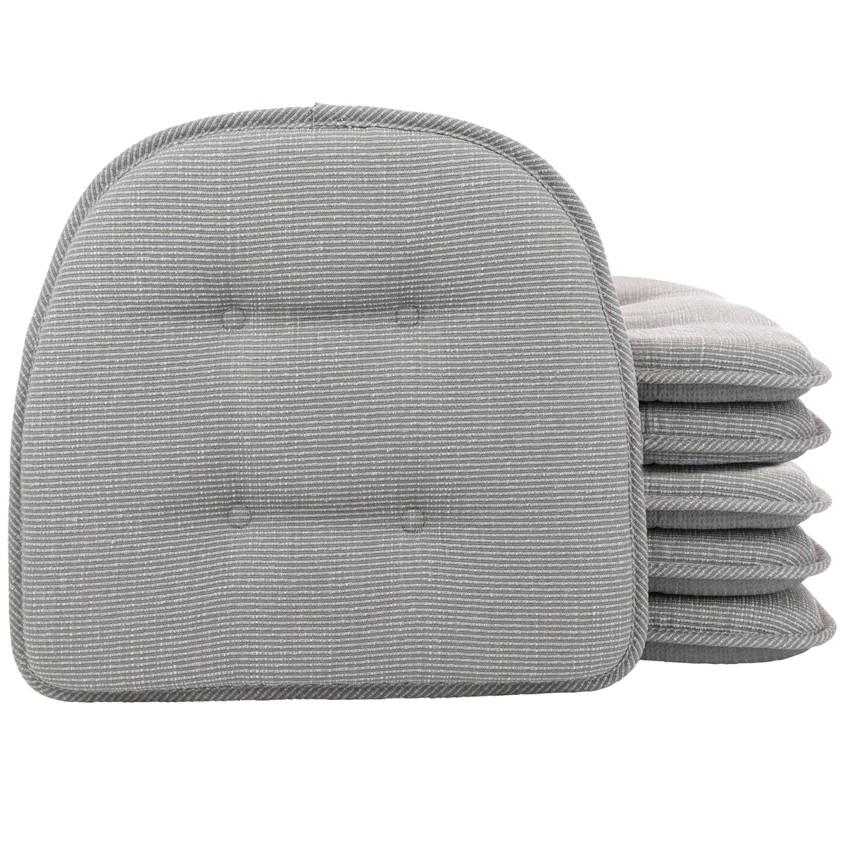 Non-Slip Chair Cushions, Assembled in USA, U-Shaped Skid-Proof Seat Pads for Dining Room, Kitchen, Office, 15"x16"