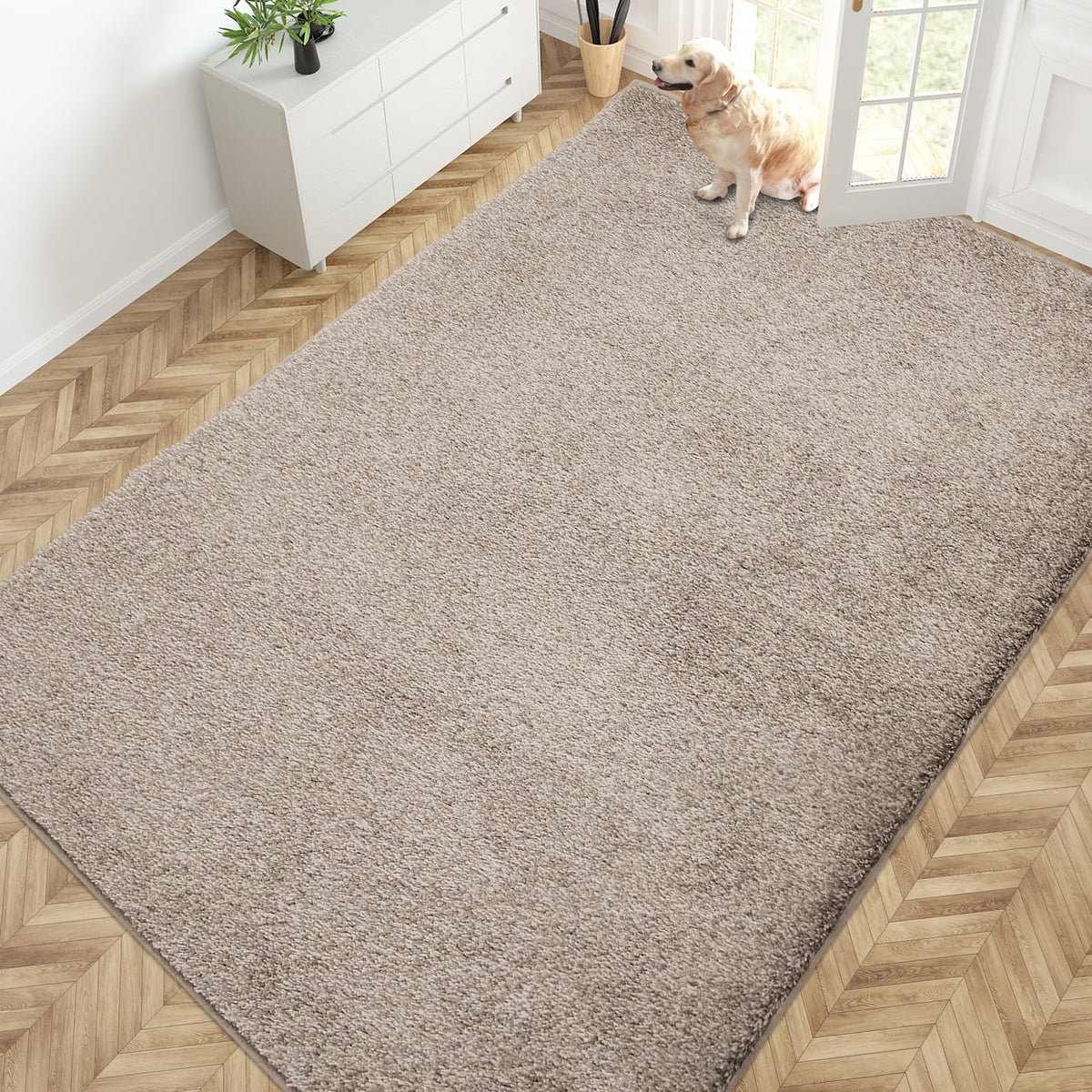 PURRUGS Dirt Trapping Indoor Door Mat, 24" x 35.5", Charcoal