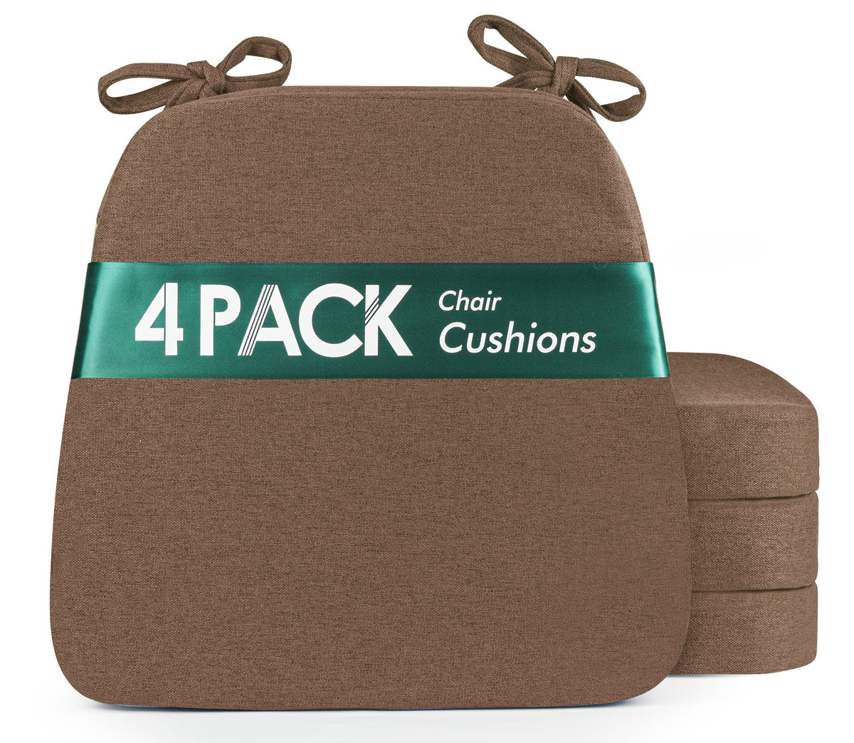 kingphenix Chair Cushions for Dining Chairs, Set of 4, 2.5 Inches Thick