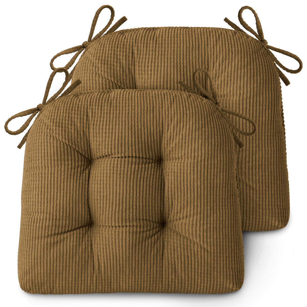 AddGrace Dining Chair Cushions Set of 4 Non-Slip 18"x16"x3" Grey