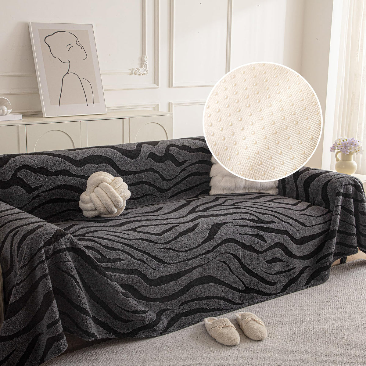 Couch Covers for Dogs, Sofa Covers for 3 Cushion Couch Washable