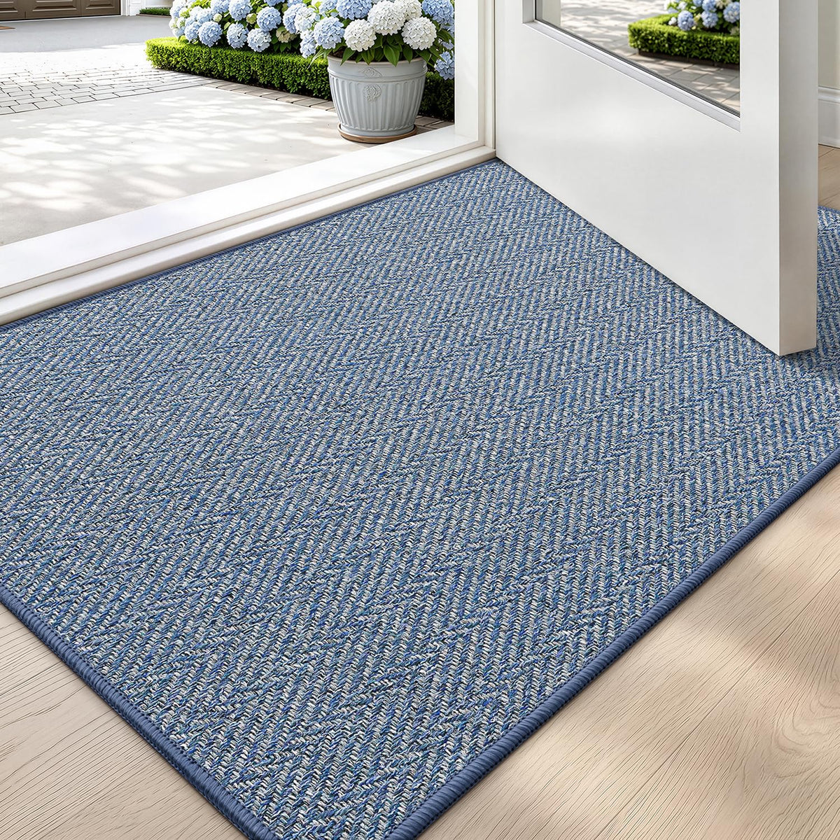 LUMI Ultra Thin Indoor Door Mat 24"x36", Entrance Doormat, Beige