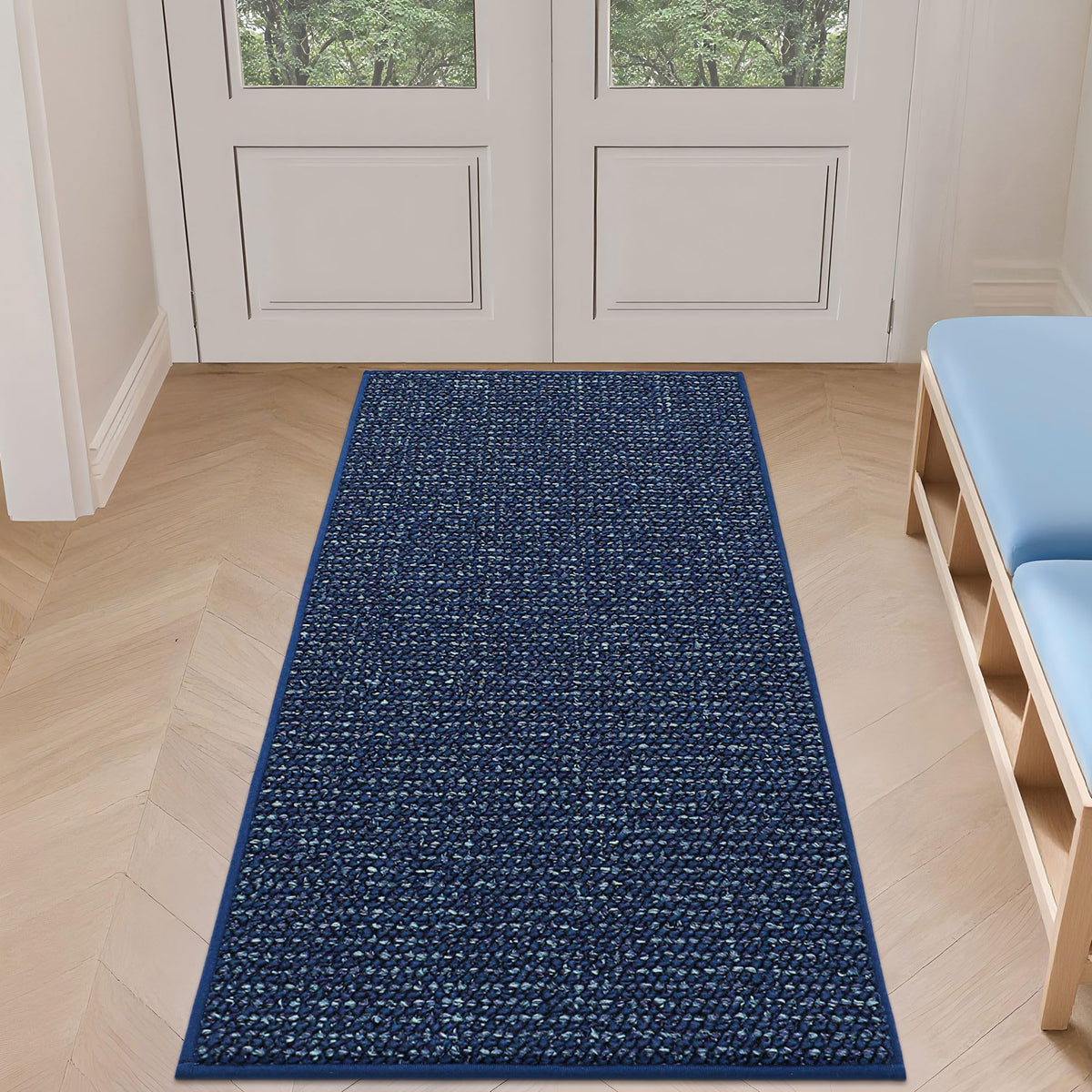 BEQHAUSE Dirt Trapper Door Mat 24" x 36", Non-Slip Washable Doormats, Beige