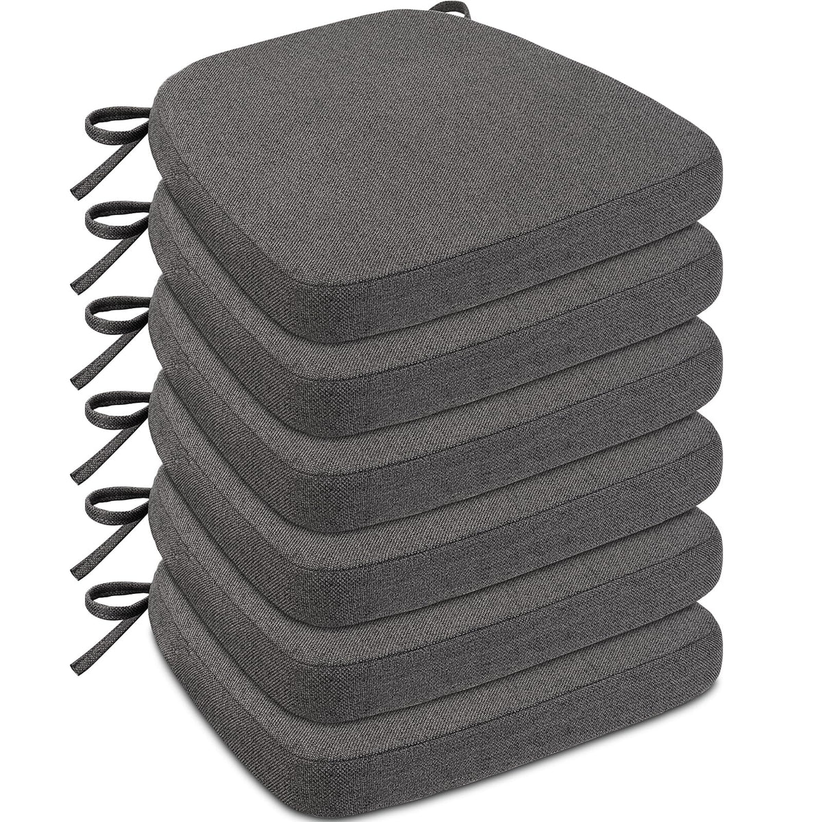 Sunsleek Chair Cushions for Dining Chairs D-Shaped Seat Cushions Chair Pads