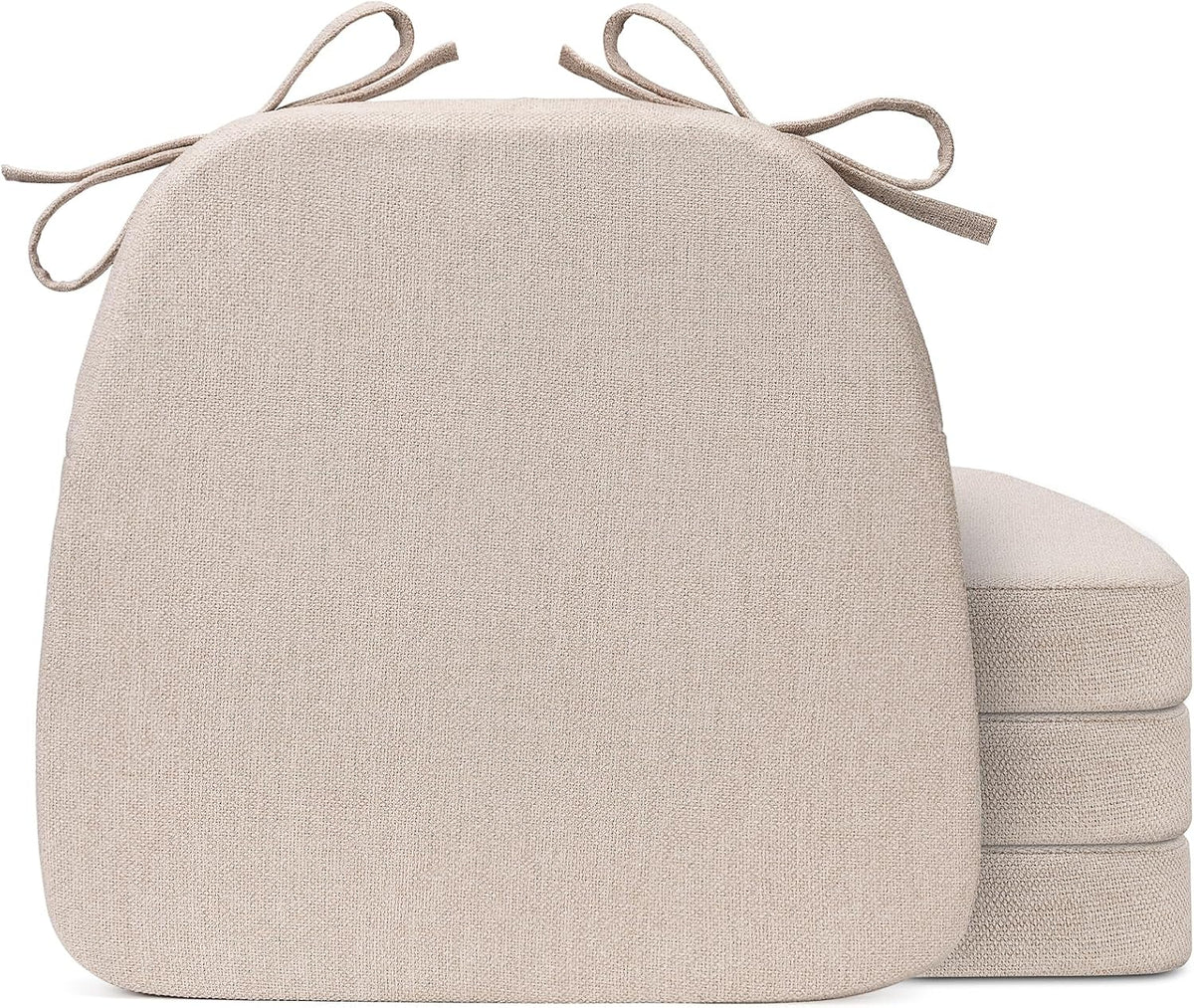 Sunsleek Chair Cushions for Dining Chairs D-Shaped Seat Cushions Chair Pads