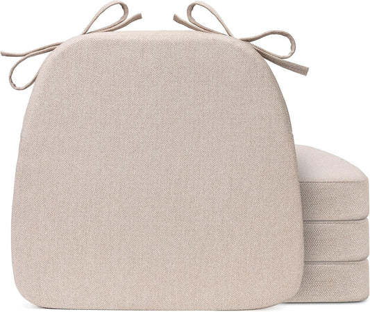 Sunsleek Chair Cushions for Dining Chairs D-Shaped Seat Cushions Chair Pads