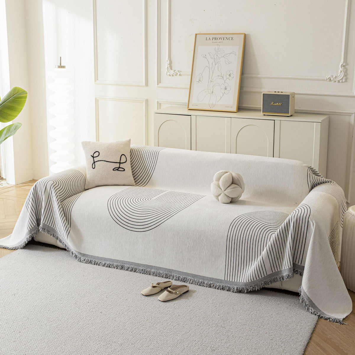 Couch Cover for Sofa, Boho Sofa Covers Washable 3 Cushion for Dogs