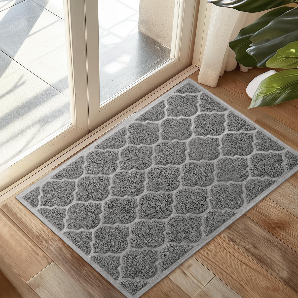Cosyearn Door Mat, 46x35, Black, Indoor Outdoor Front Entryway Doormat