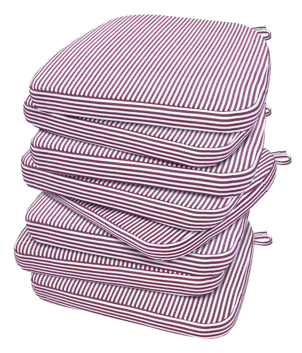 AAAAAcessories Chair Cushions for Dining Chairs, 17 x 16 x 2 in, Set of 6