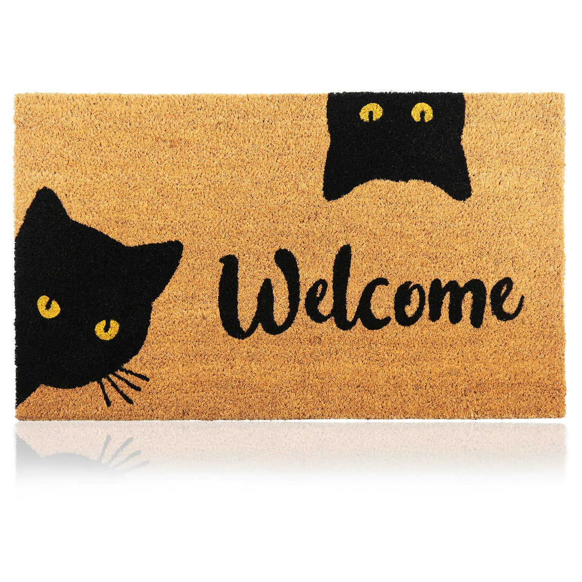 Coir Welcome Mat, Non-Slip, Colorful Birds, 17 x 29 in