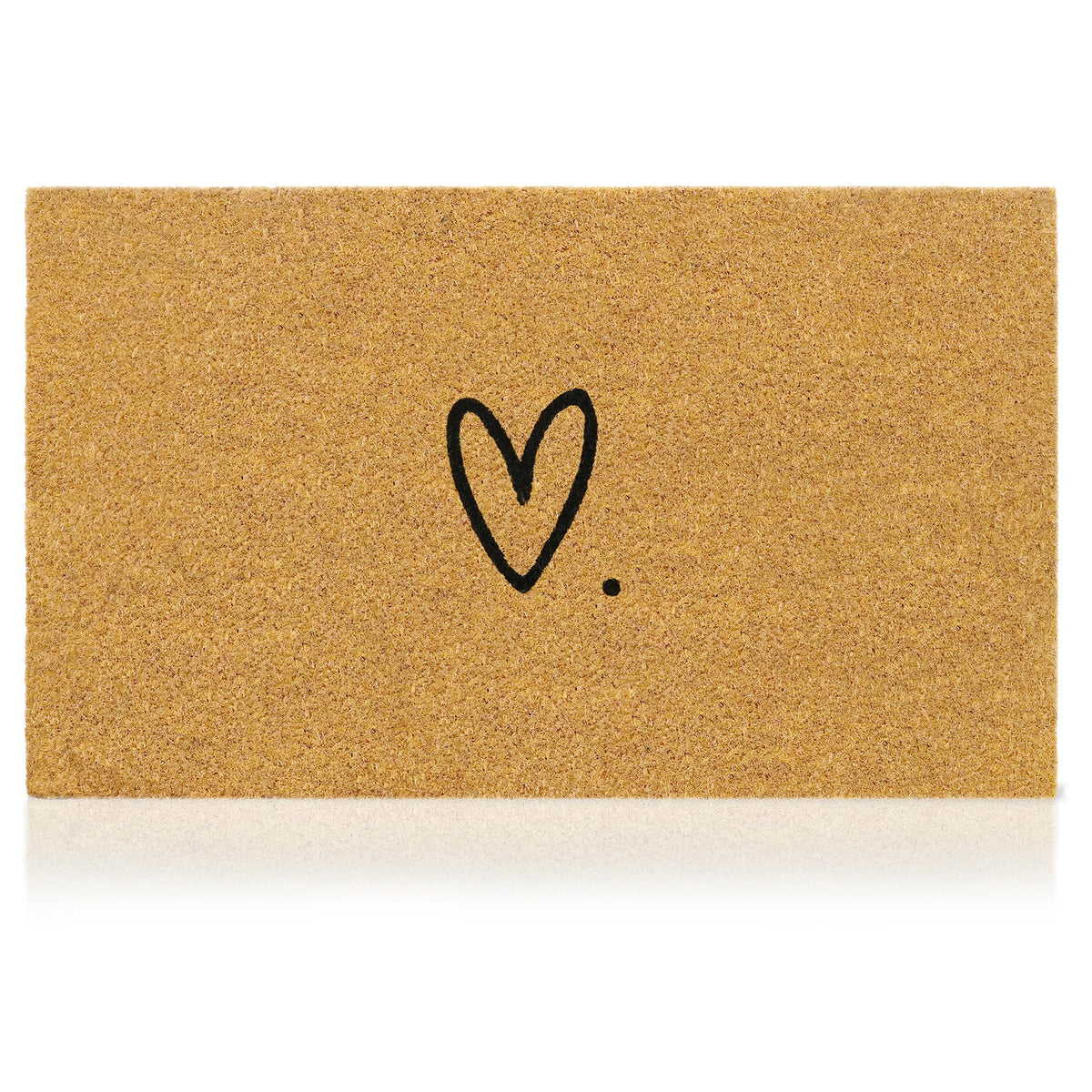 Coir Welcome Mat, Non-Slip, Floral, 17 x 29 in