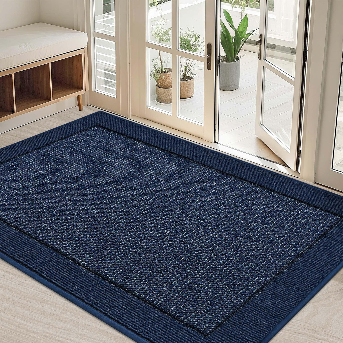 BEQHAUSE Indoor Door Mat 20" x 32", Dirt Trapper Door Mats, Taupe