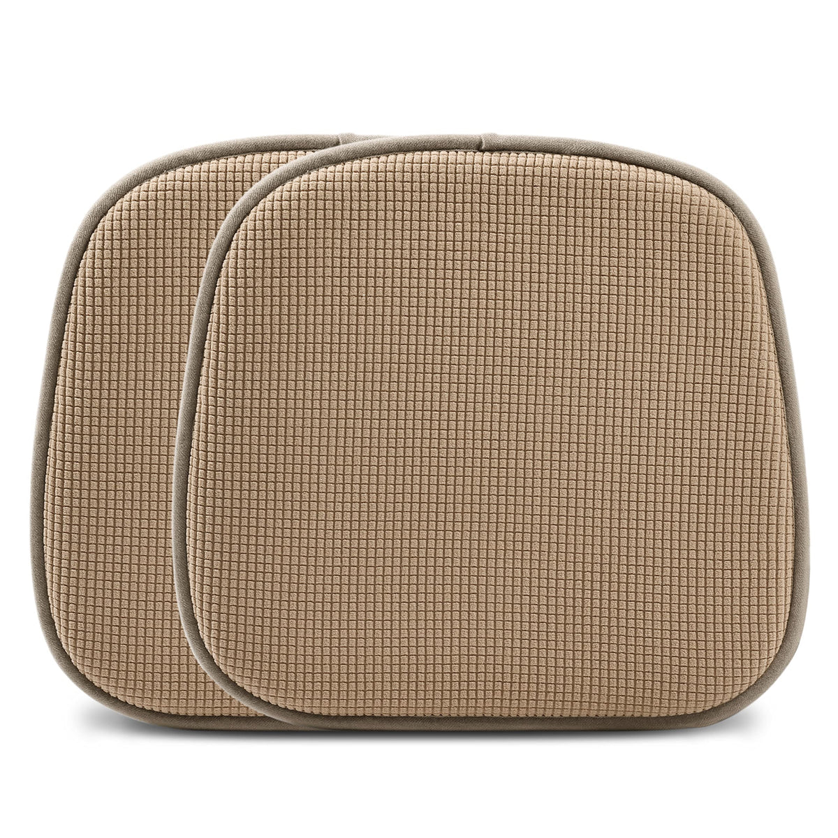 Shinnwa Kitchen Seat Cushions Set of 4, Non Slip Dining Chair Cushions, U-Shaped Indoor Chair Pads, 4 Pack, 15 x 16 Inches, Brown
