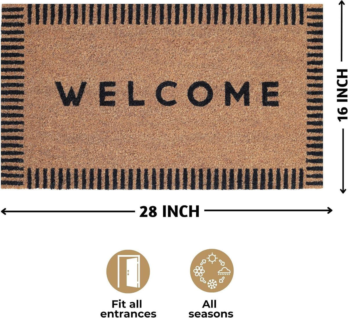 Folkulture Door Mat, Welcome Mat, Welcome Matt Outdoor Doormats - 16" x 28"